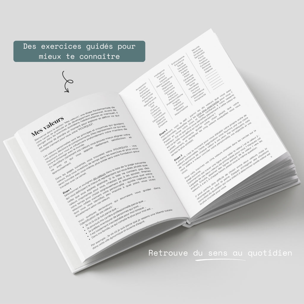 Journal de gratitude - Mes 6 minutes