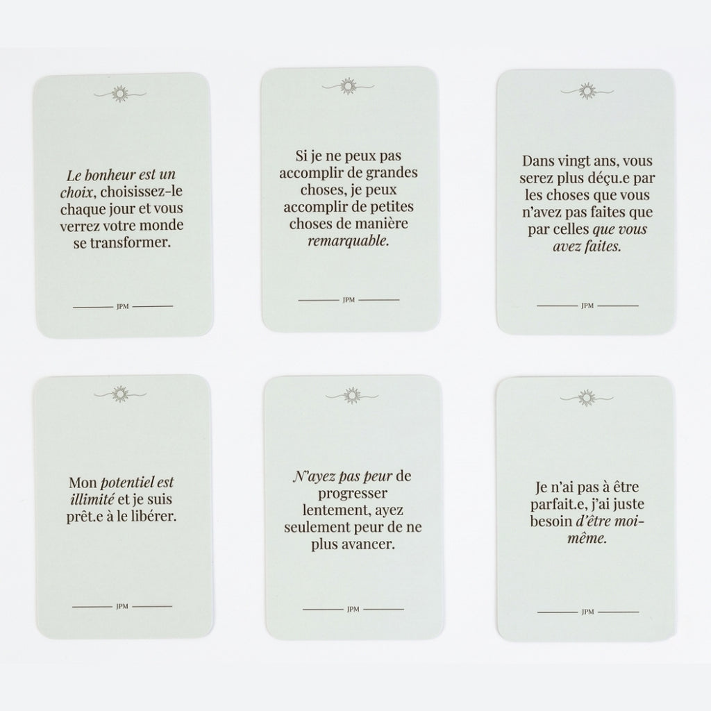 Cartes d’affirmations quotidiennes