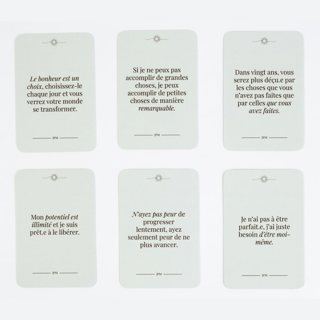 Cartes d’affirmations quotidiennes