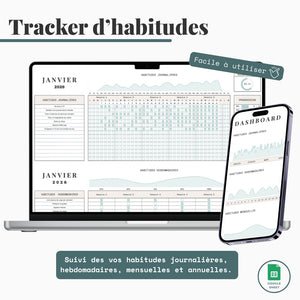 Tracker d'habitudes - Google Sheet