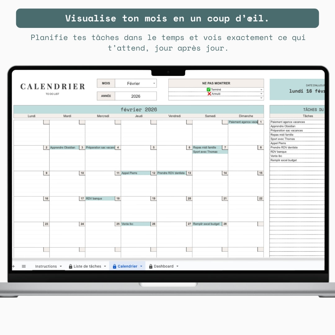 Liste de tâches - Google sheet