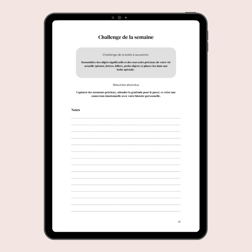 Journal de gratitude Mes 6 minutes - version numérique