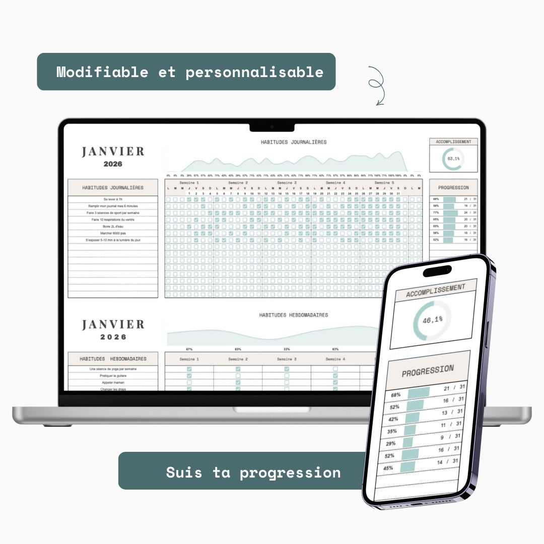 Tracker d'habitudes - Google Sheet