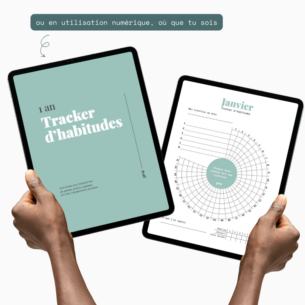 Tracker d'habitudes PDF - Rituel mensuel