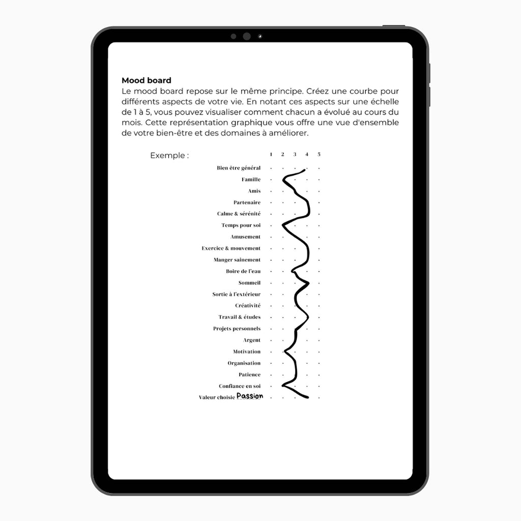 Journal de gratitude Mes 6 minutes - version numérique