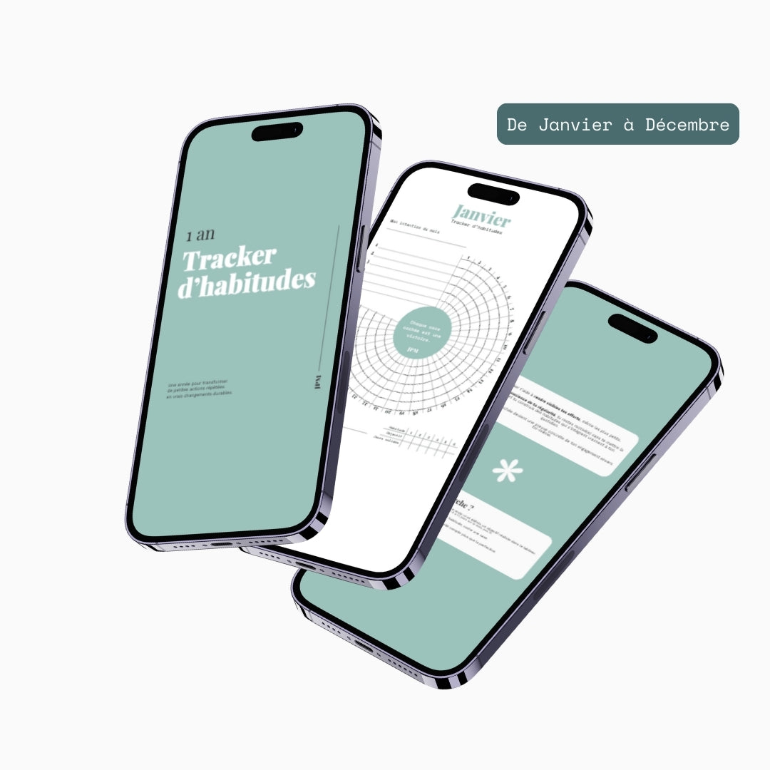 Tracker d'habitudes PDF - Rituel mensuel