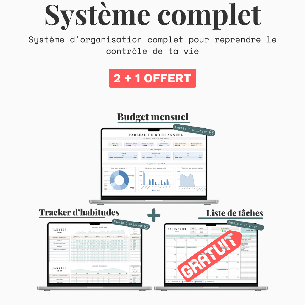 Suivi de budget annuel / mensuel - Google sheet